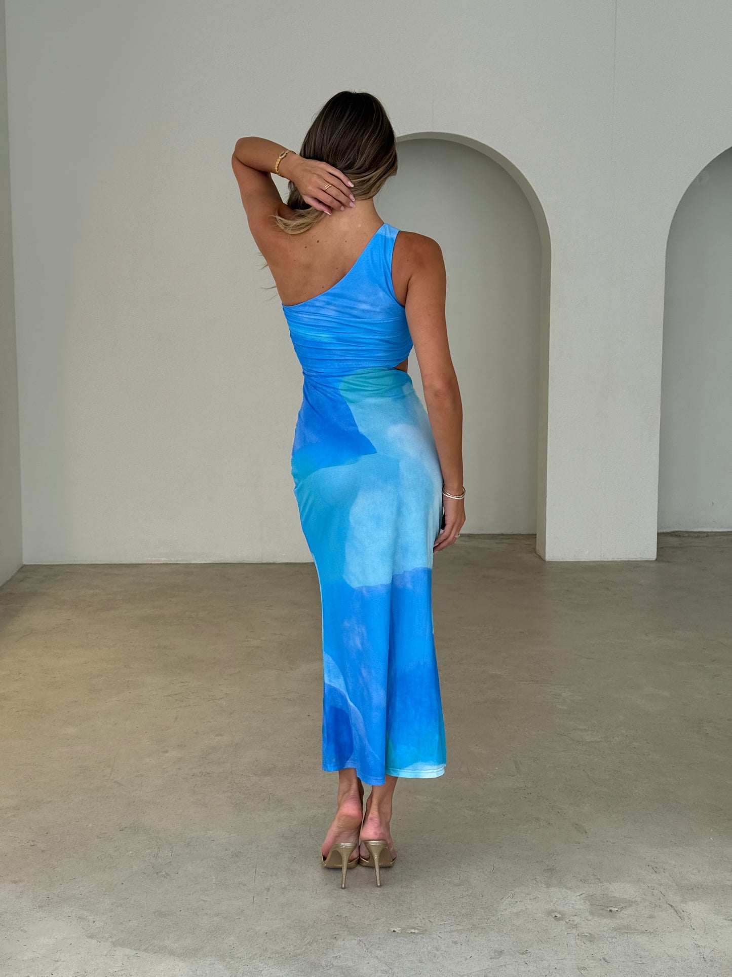 LIVY DRESS - BLUE MULTI