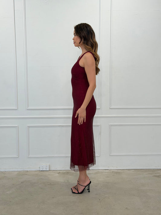 GWYNETH DRESS - RED (Long)