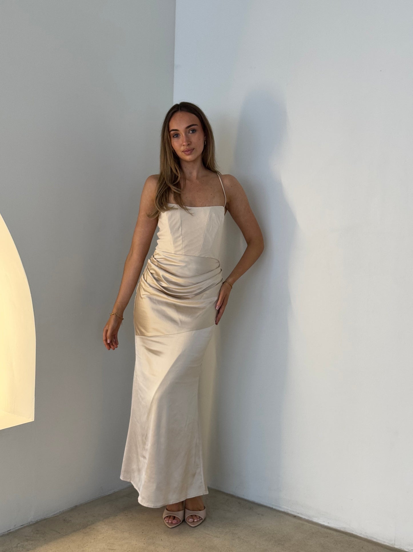 CLIO DRESS - CHAMPAGNE