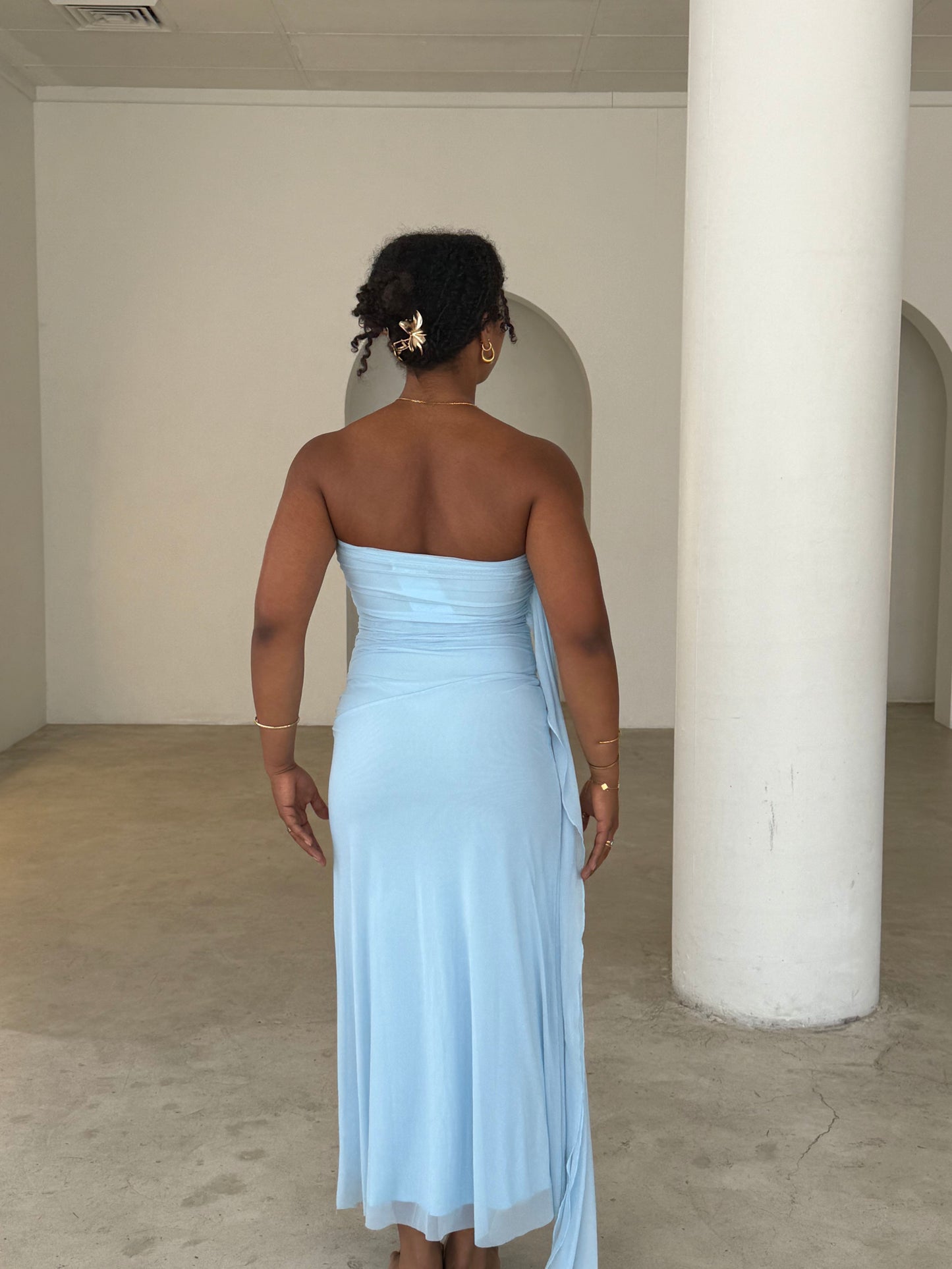 AMOS DRESS - BLUE