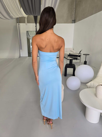 SIENNA DRESS - BABY BLUE