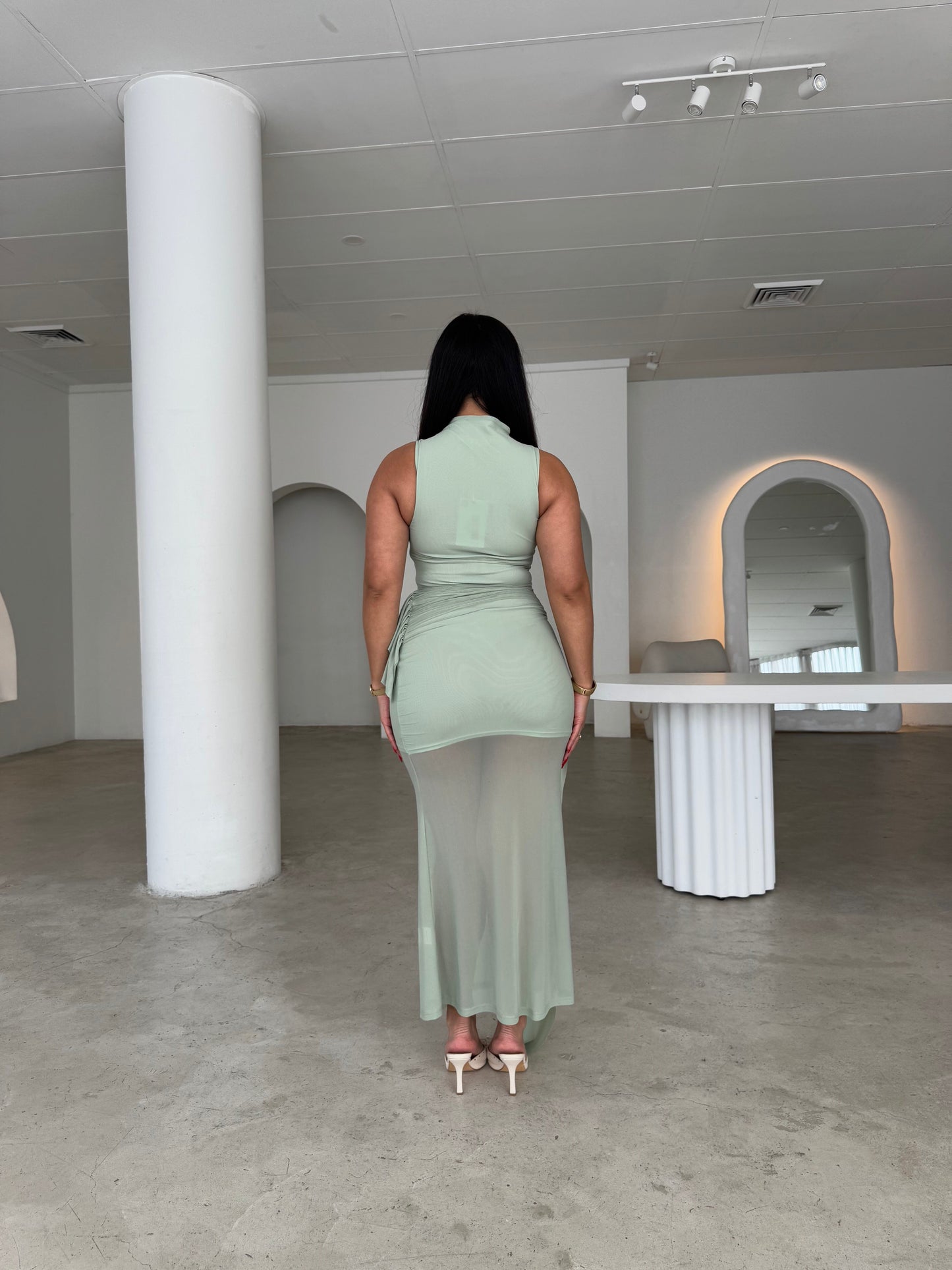 RIRI DRESS - SAGE