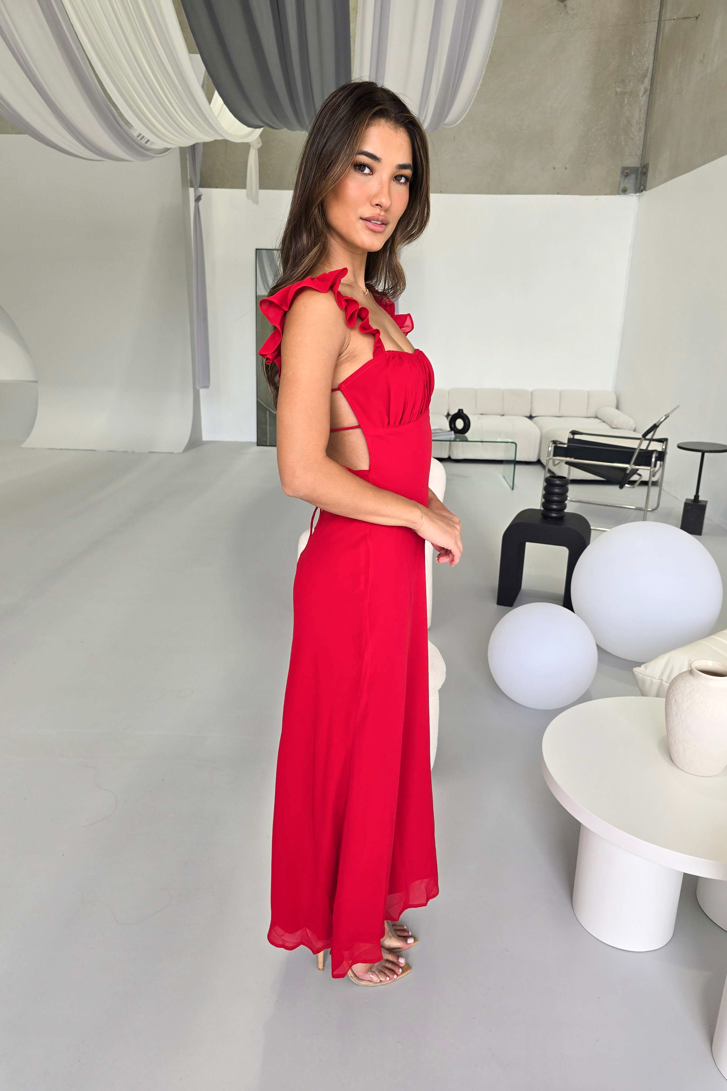 LOLA DRESS - RED