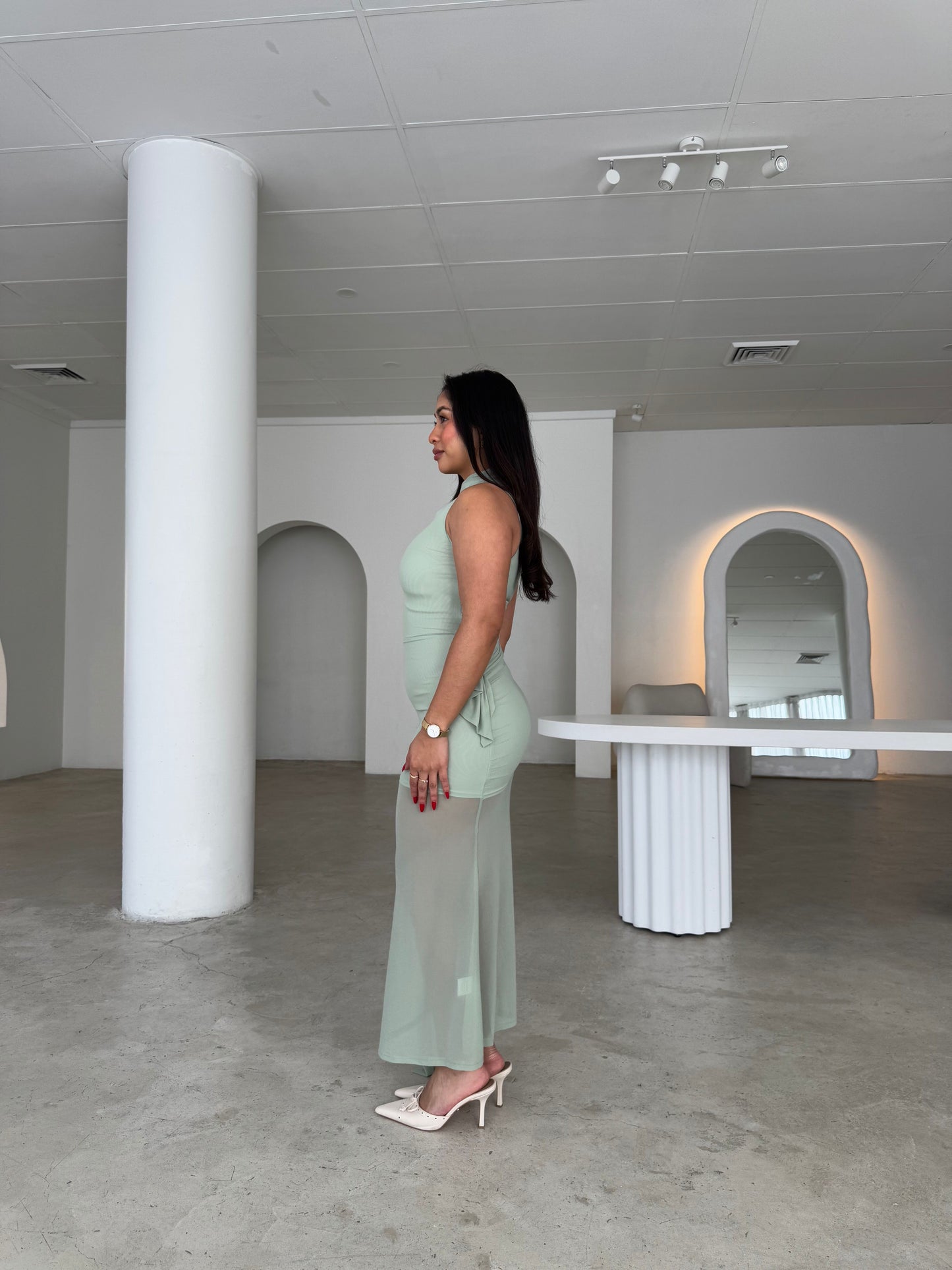 RIRI DRESS - SAGE