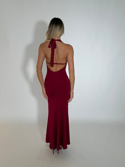 AMAYA DRESS - WINE