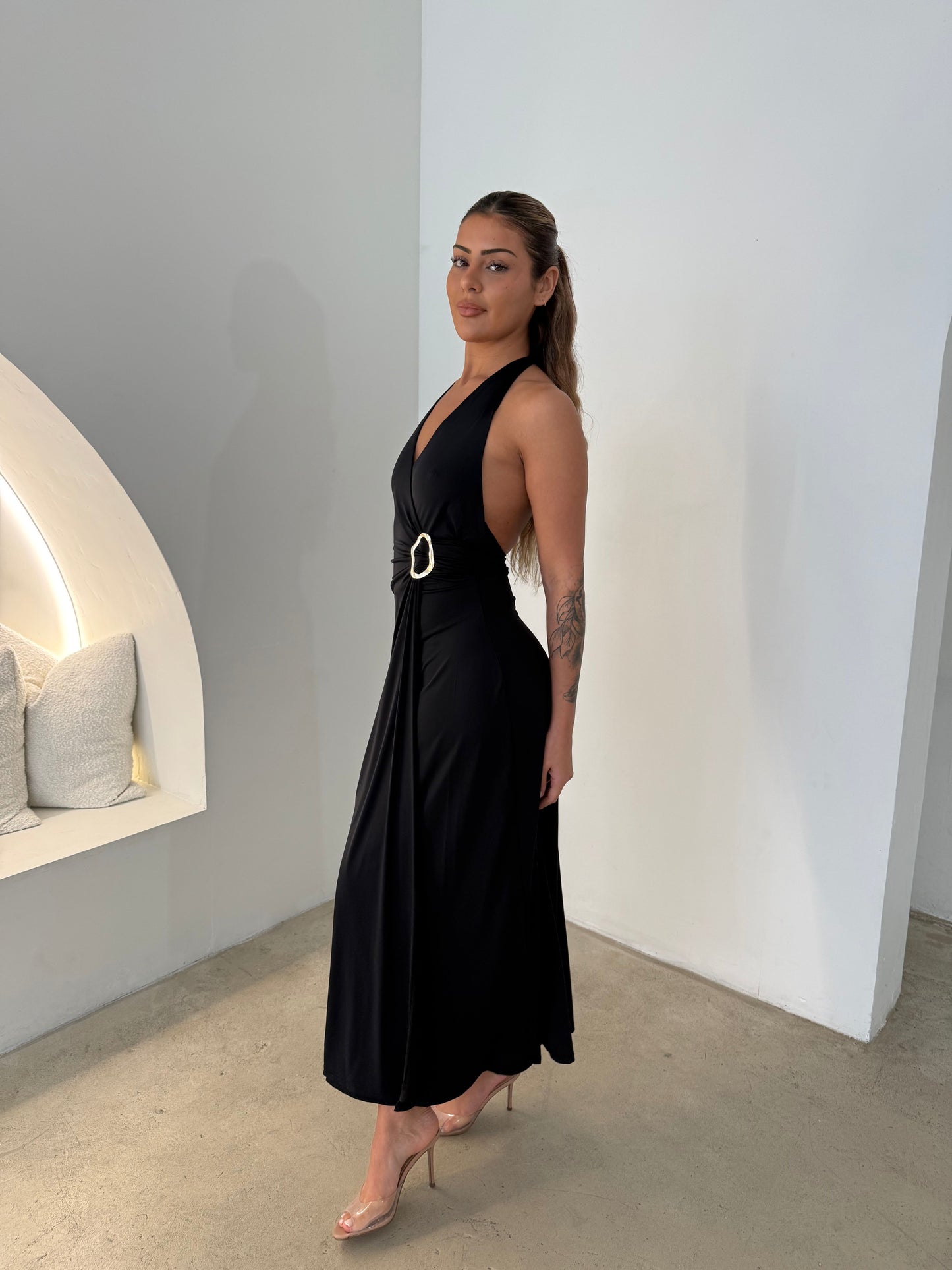 RAZA DRESS - BLACK