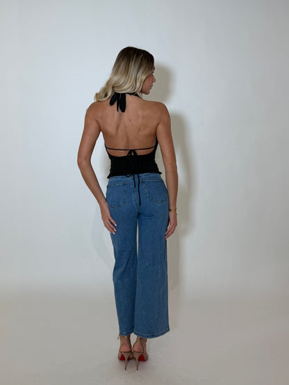 SADIE TOP - BLACK