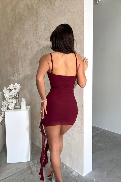 WAKANDA DRESS - MAROON