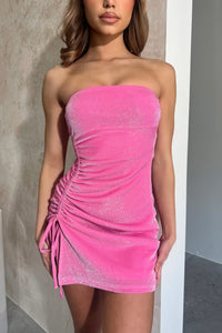 MARIBAL DRESS - PINK (SHINNING)