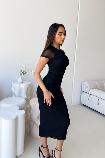 OTTILIE (LONG) DRESS - BLACK