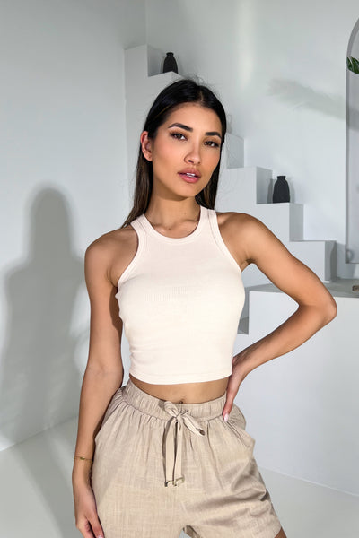 BARBIE TOP - BEIGE / CREAM