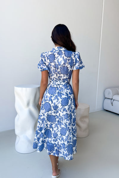 TESSA DRESS - FLORAL BLUE