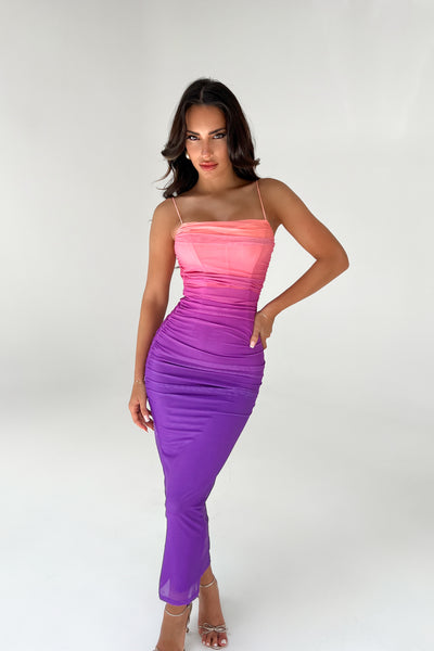 TRENDY DRESS - MIX (PINK/PURPLE)