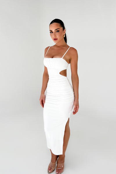 MADDIE DRESS - WHITE