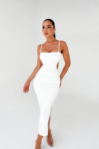 MADDIE DRESS - WHITE