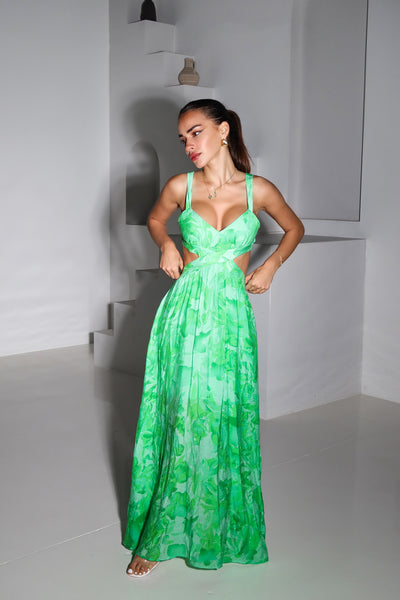 ABBEY DRESS - GREEN