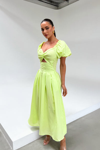 ROSA DRESS - LIME