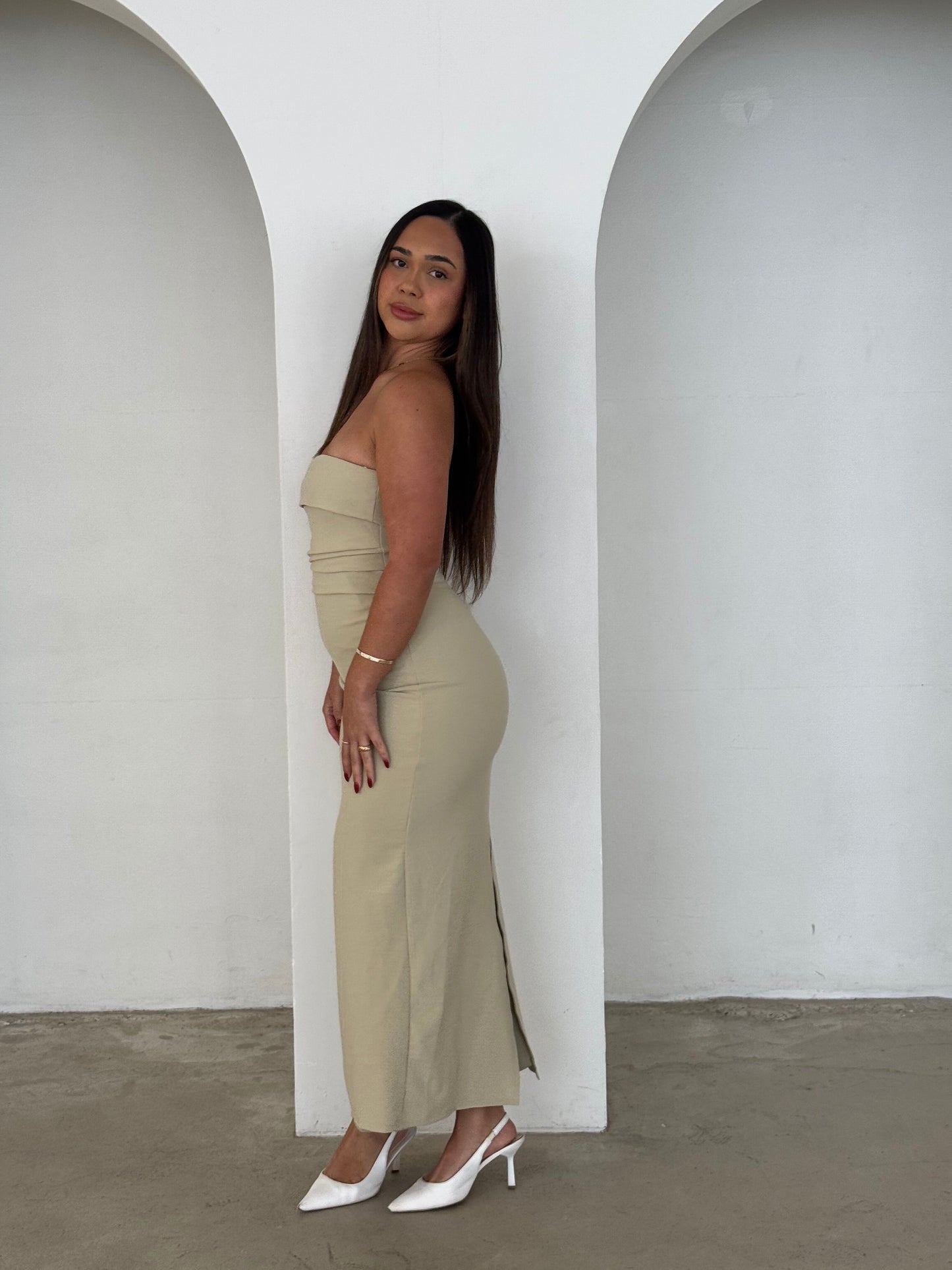 NINA DRESS - SAGE