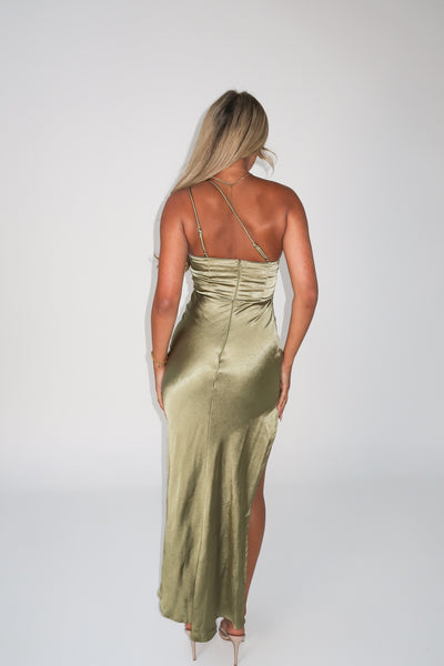 ZAFIRA DRESS - OLIVE