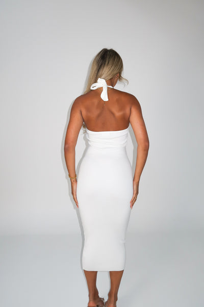 TAMARISA DRESS - WHITE