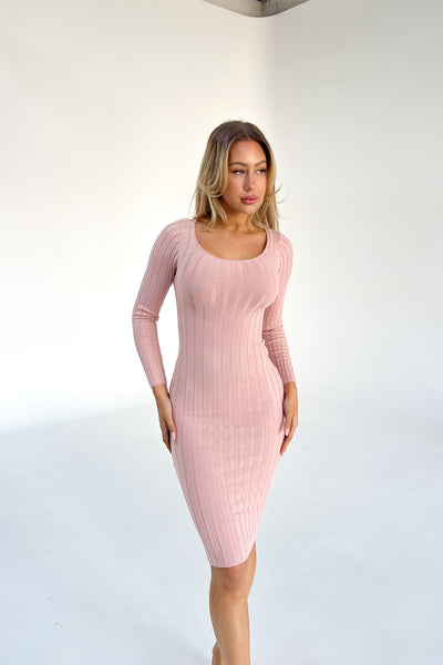 ARDENT DRESS - DUSTY PINK