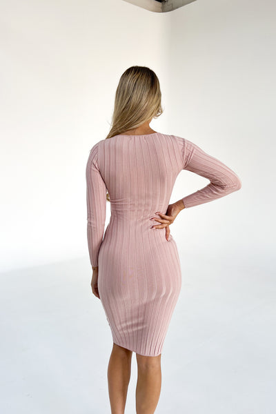 ARDENT DRESS - DUSTY PINK