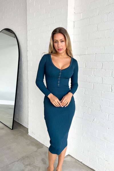 WANDA DRESS - TEAL