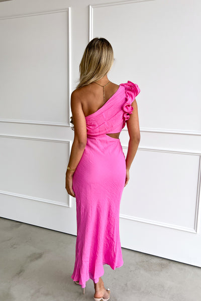 APHRODITE DRESS - HOT PINK