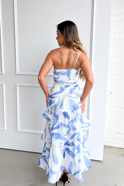 MISSACC DRESS - BLUE / WHITE