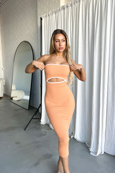 CARLIE DRESS - ORANGE