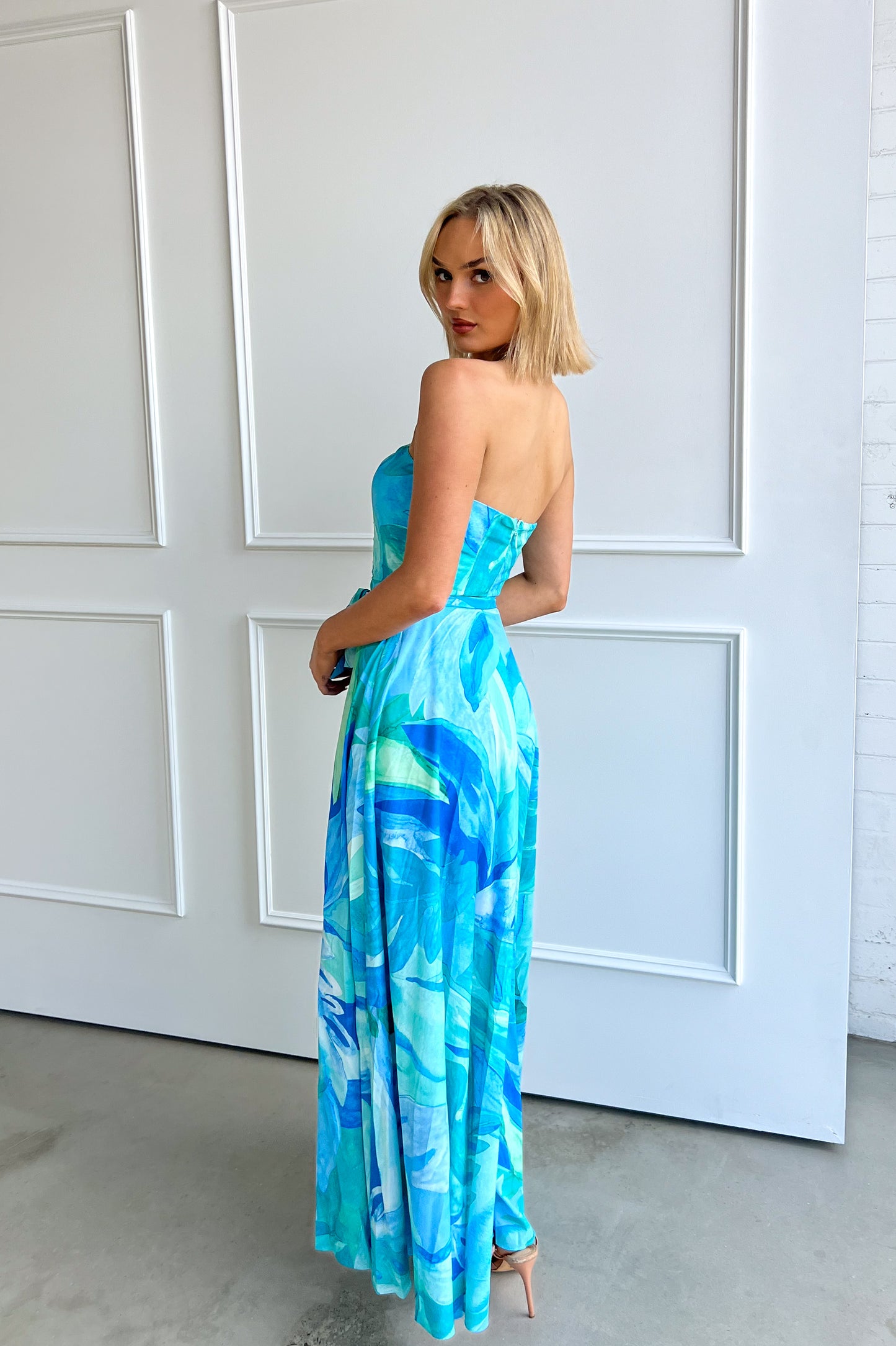SHARL DRESS - BLUE