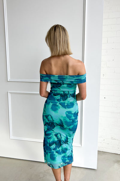 ARABELLA DRESS - TEAL MIX