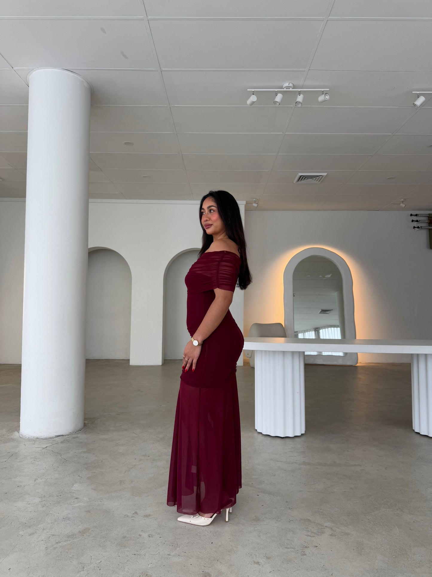 KRISTY DRESS - WINE