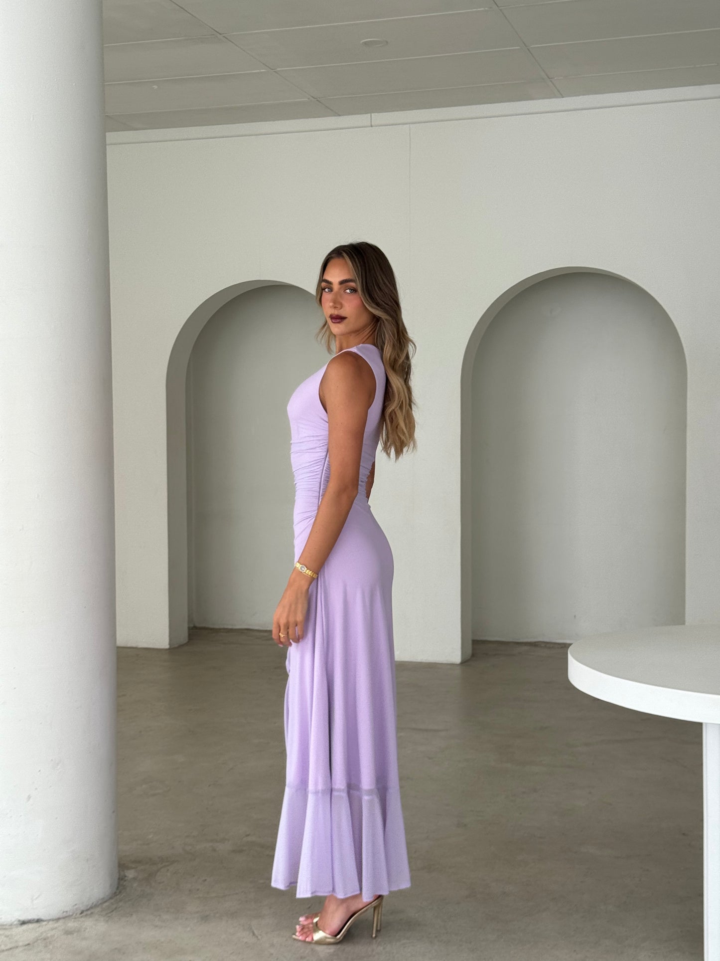 TARA DRESS - LILAC