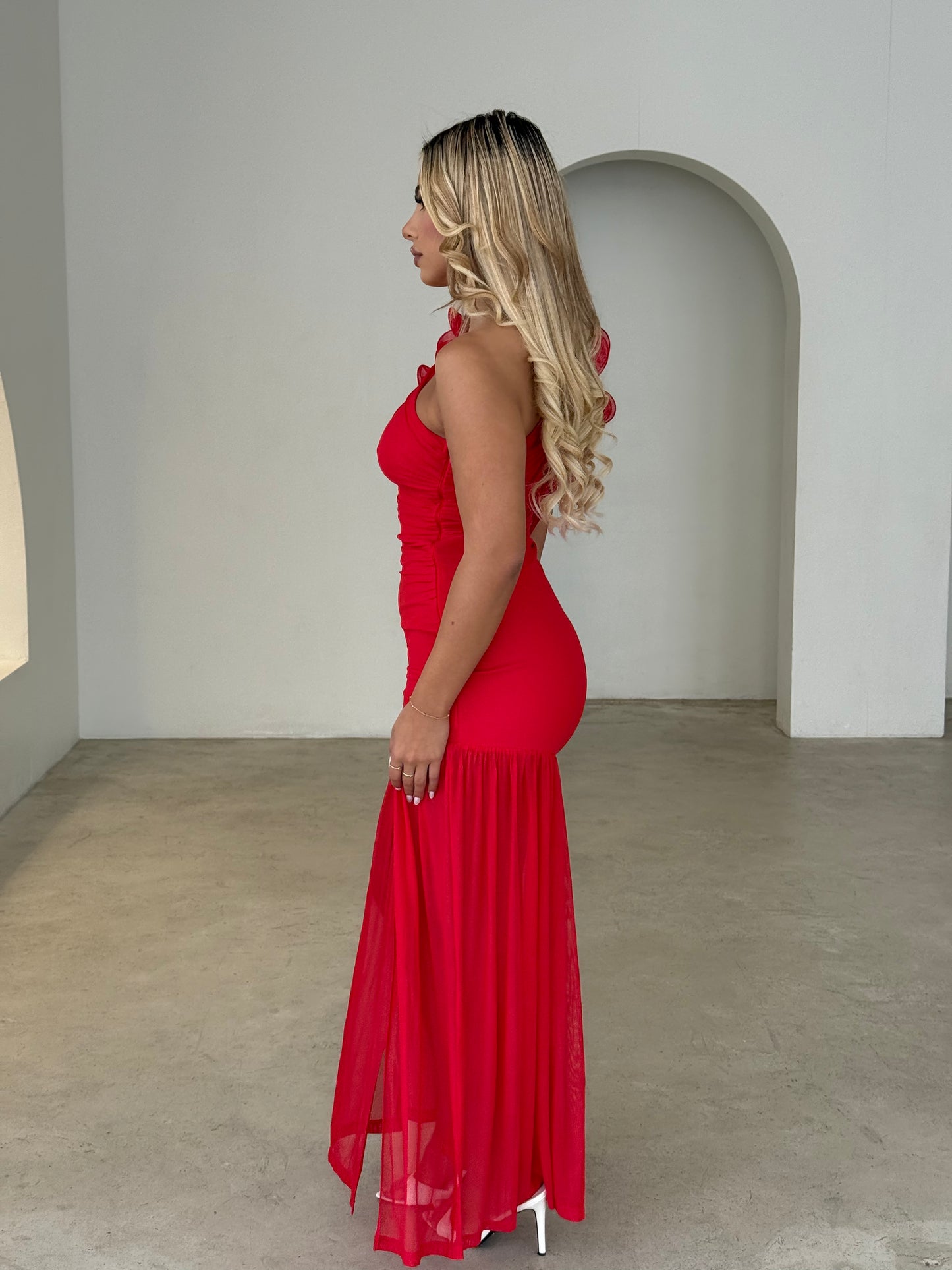FAYE DRESS - RED