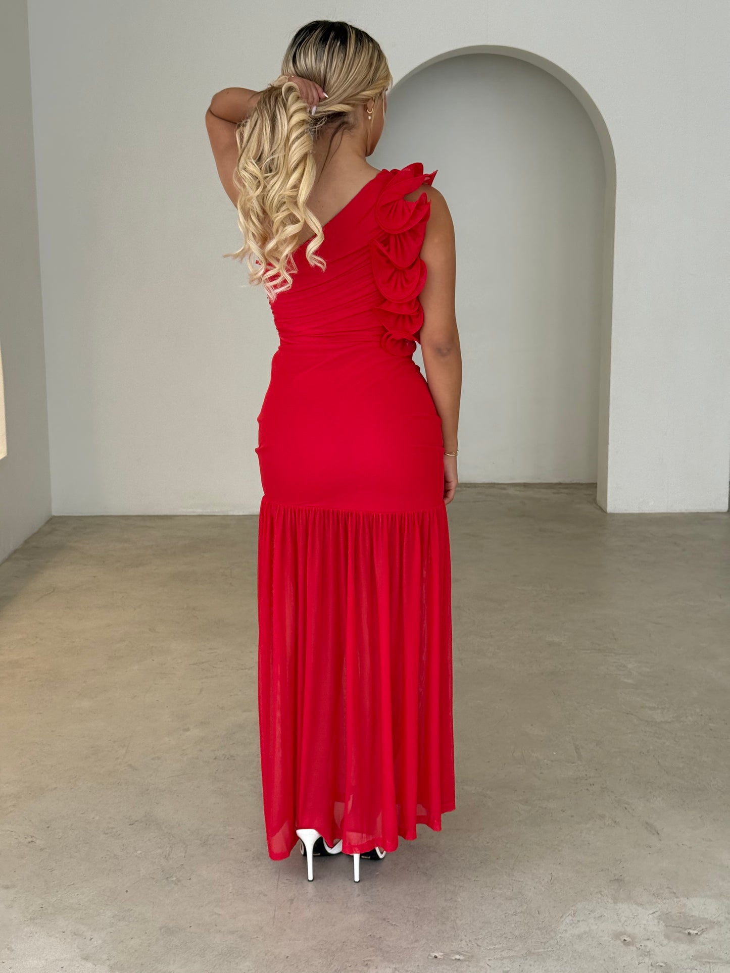 FAYE DRESS - RED