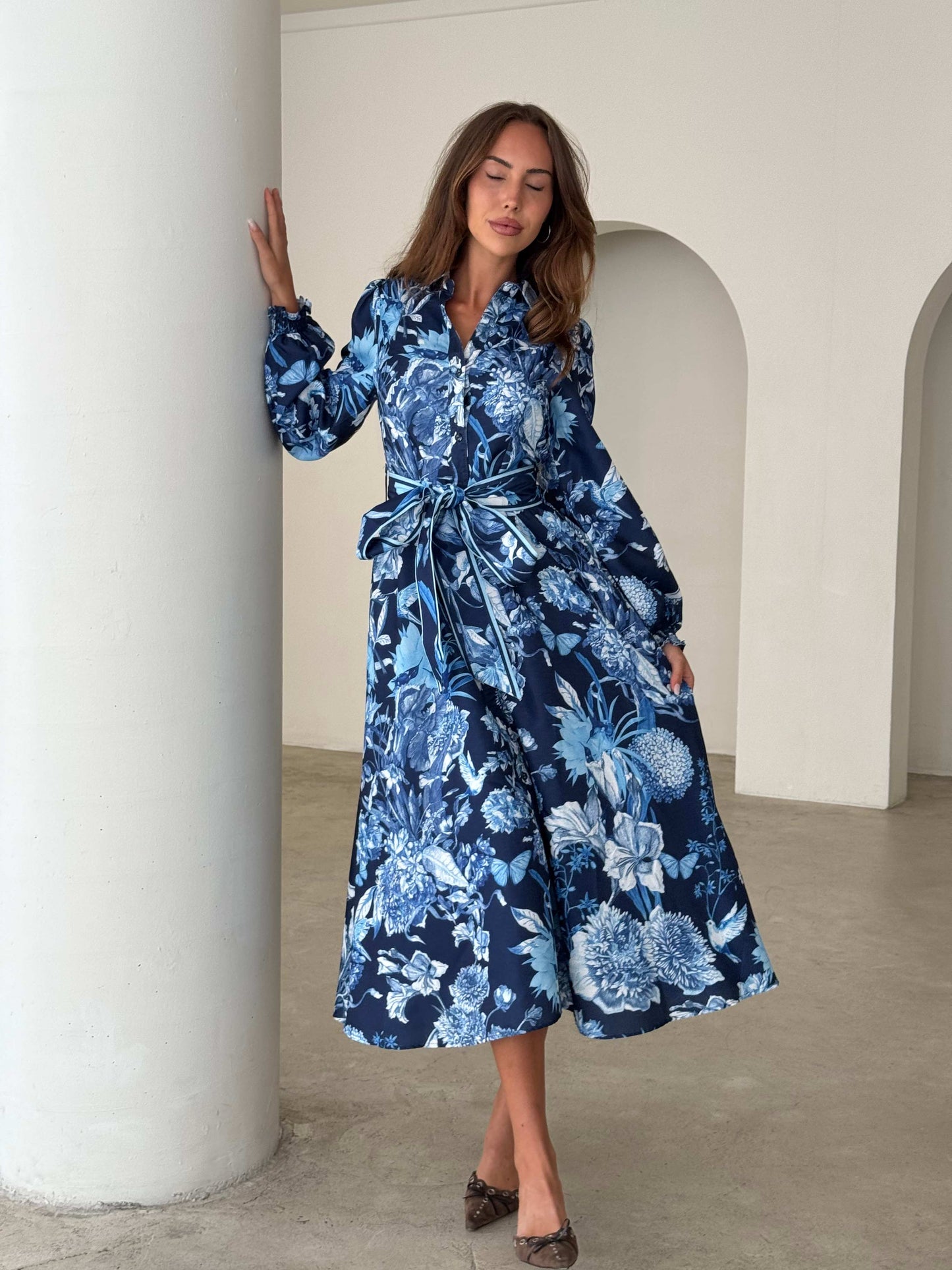 SOPHIA DRESS - BLUE