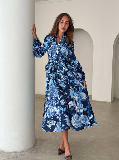 SOPHIA DRESS - BLUE