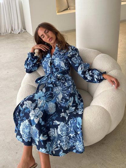 SOPHIA DRESS - BLUE