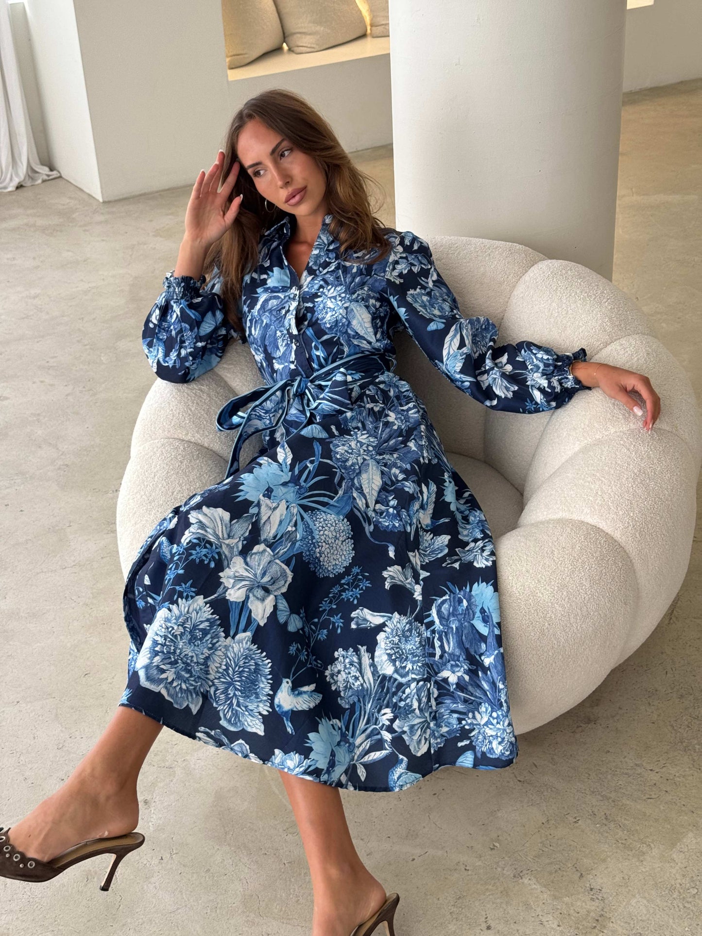 SOPHIA DRESS - BLUE