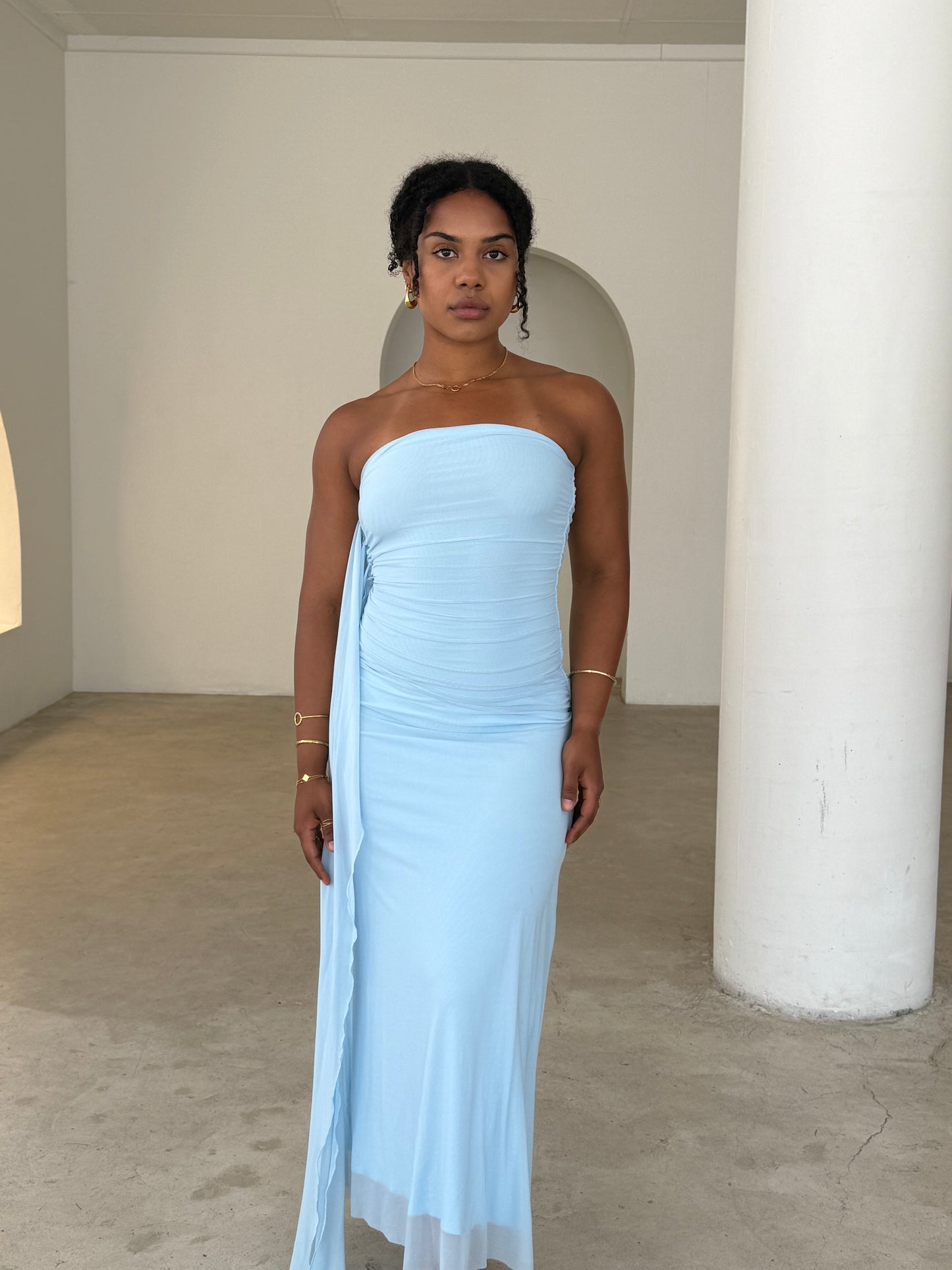 AMOS DRESS - BLUE