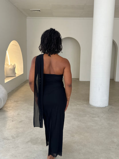 AMOS DRESS - BLACK