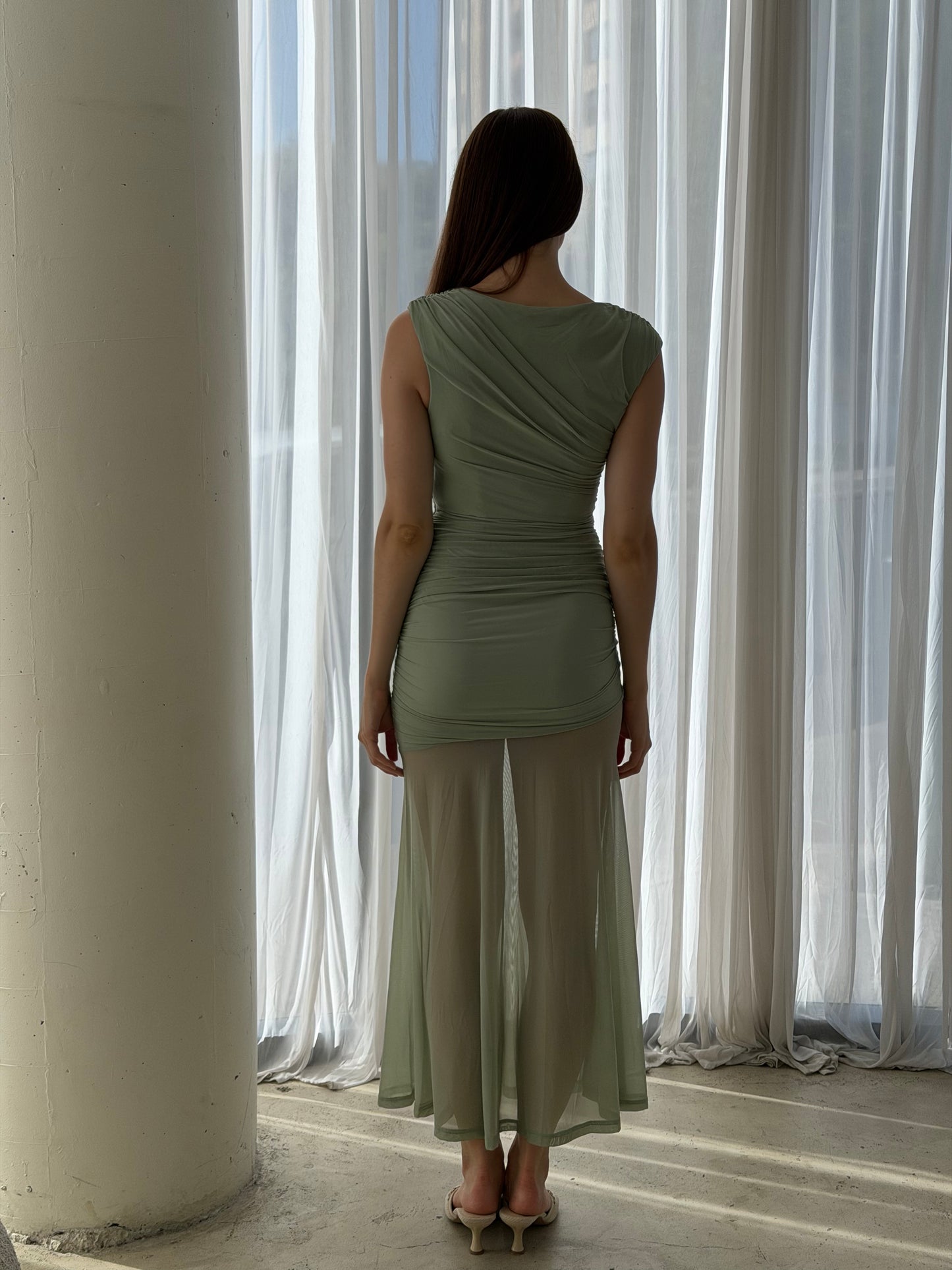 LIANA DRESS - SAGE