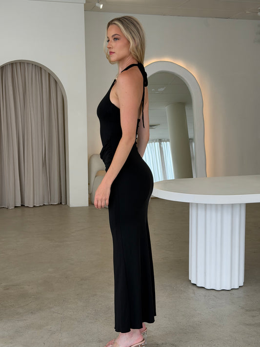 ZENDRA DRESS - BLACK