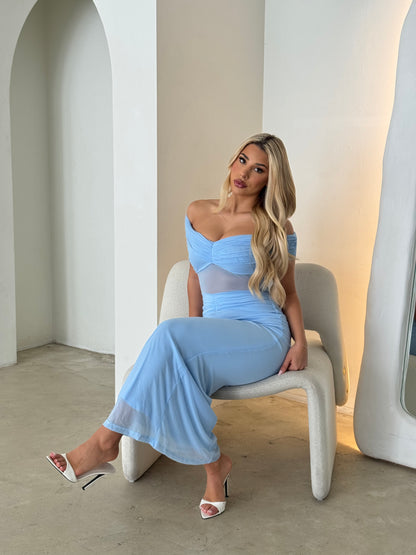 EDIE DRESS - BLUE