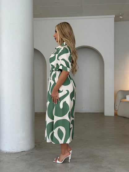 FIONA DRESS - GREEN