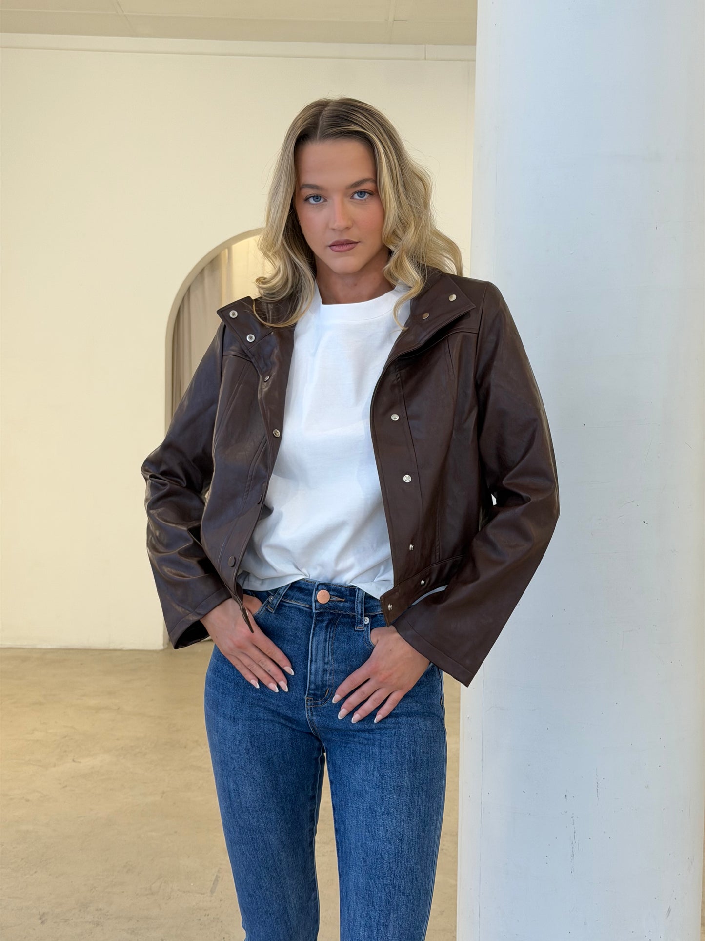 PEACH JACKET - ESPRESSO