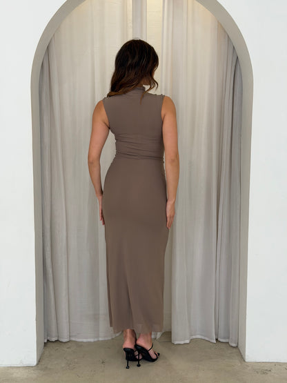 ALYS DRESS - MUSHROOM