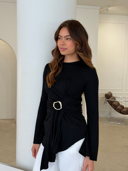 TALIA TOP - BLACK