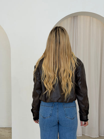 TIARA JACKET - BROWN